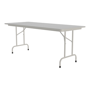 Correll CF Series 29x30&quot Traditional Wood Folding Table in Gray Granite