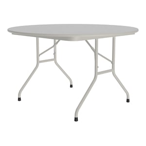 Correll CF Series 29x48&quot Traditional Wood Folding Table in Gray Granite