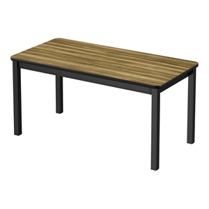 Correll LR Series 29x36&quot Traditional Wood Library Table in Brown