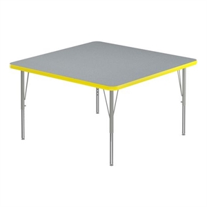 Correll Commercial Laminate 29&quotH Wood Top Activity Table in Gray Granite