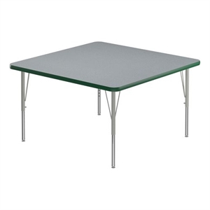Correll Commercial Laminate 29&quotH Wood Top Activity Table in Gray Granite