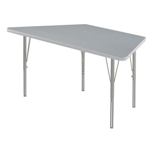 Correll 30&quotW Commercial Laminate Wood Top Activity Table in Gray Granite