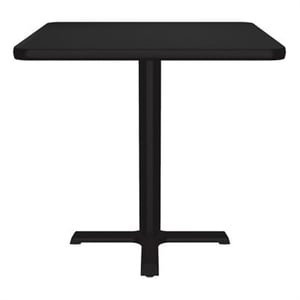 Correll 30&quot Square Commercial Wood top Cafe and Breakroom Table in Black Granite