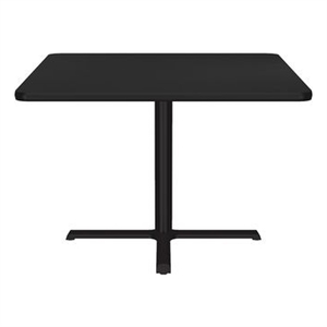 Correll 36&quot Square Commercial Wood top Cafe and Breakroom Table in Black Granite