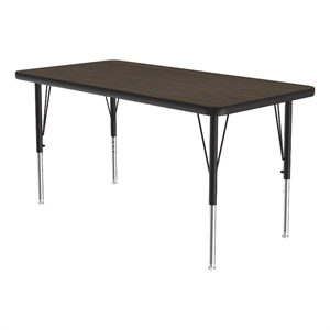 Correll Thermal Fused 48&quotx 24&quot Laminate Wood Activity Table in Walnut