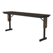 Correll SP 18x60 Contemporary Metal/Wood Folding Seminar Table in Walnut