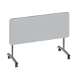 Correll Premium Sit to Stand  Flip Top Nesting Table 24x60 Gray Wood Laminate
