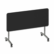 Correll Premium Sit to Stand  Flip Top Table 24x72 Black Granite Wood Laminate