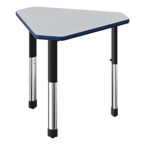 Commercial Thermal Fused Wood Laminate Top Collaborative Desk Gray