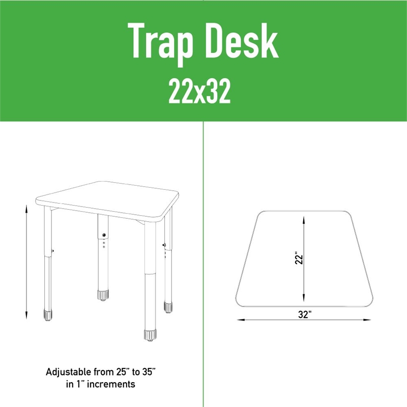 Commercial Thermal Fused Wood Laminate Top Collaborative Desk Gray