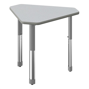 Commercial Thermal Fused Wood Laminate Top Collaborative Desk Gray
