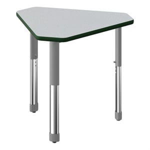 Commercial Thermal Fused Wood Laminate Top Collaborative Desk Gray