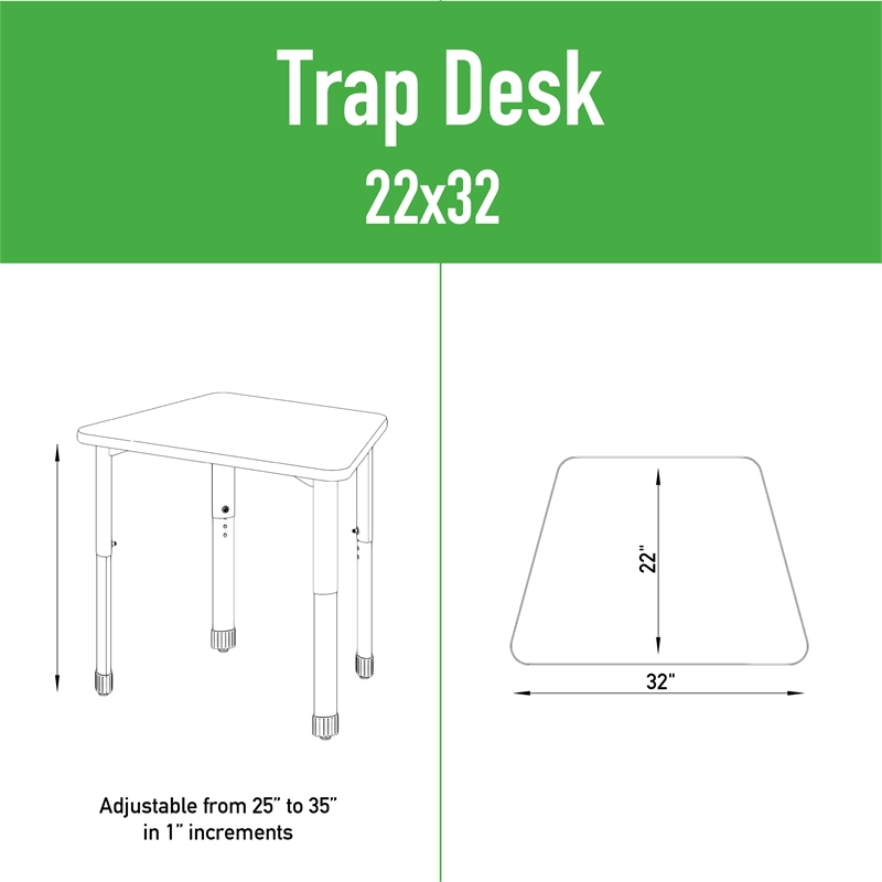 Commercial Thermal Fused Wood Laminate Collaborative Desk With Casters Oak