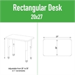 Commercial Thermal Fused Wood Laminate Collaborative Desk With Casters Walnut