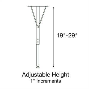 Correll 24x48&quot Top Bar Stool/Standing Height Activity Table in Hickory