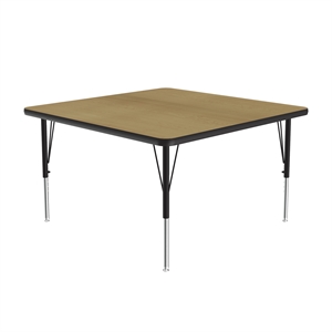 Correll 42&quot Top Bar Stool/Standing Height Square Activity Table in Maple