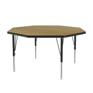 Correll 48&quot Top Bar Stool/Standing Height Octagon Activity Table in Maple