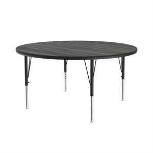 Correll 48&quot Top Bar Stool/Standing Height Round Activity Table in Driftwood