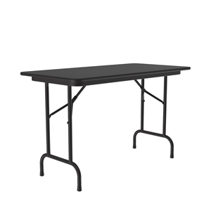 Correll 24x48 Commercial Laminate Folding Table in Black Granite