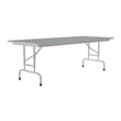 Correll 30x60 Laminate Adjustable Height Folding Table in Gray Granite