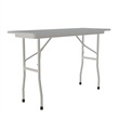 Correll 18x48 Commercial Laminate Folding Table in Gray Granite