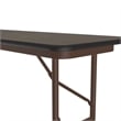 Correll 24x36 Commercial Laminate Folding Table in Walnut