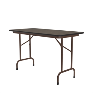 Correll 24x48 Commercial Laminate Folding Table in Walnut