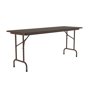 Correll 24x60 Commercial Laminate Folding Table in Walnut