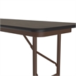 Correll 24x72 Commercial Laminate Folding Table in Walnut