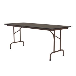 Correll 30x60 Commercial Laminate Folding Table in Walnut