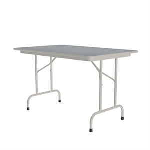 Correll 30x48 Commercial Laminate Folding Table in Gray Granite