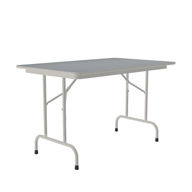 Correll 30x72 Commercial Laminate Folding Table in Gray Granite