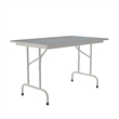 Correll 30x72 Commercial Laminate Folding Table in Gray Granite