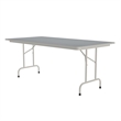 Correll 36x72 Commercial Laminate Folding Table in Gray Granite