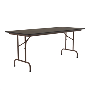 Correll 30x72 Commercial Laminate Folding Table in Walnut