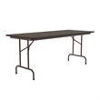 Correll 30x72 Commercial Laminate Folding Table in Walnut