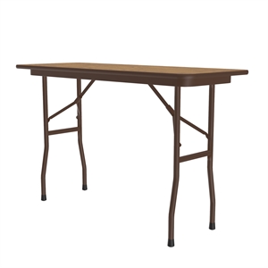 Correll 18x48 Commercial Laminate Folding Table in Medium Oak