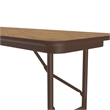 Correll 18x72 Commercial Laminate Folding Table in Medium Oak
