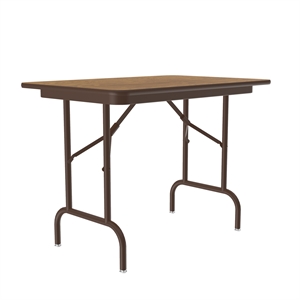 Correll 24x36 Commercial Laminate Folding Table in Medium Oak