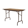 Correll 24x48 Commercial Laminate Folding Table in Medium Oak