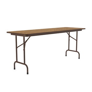 Correll 24x60 Commercial Laminate Folding Table in Medium Oak