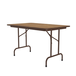 Correll 30x48 Commercial Laminate Folding Table in Medium Oak