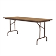 Correll 30x60 Commercial Laminate Folding Table in Medium Oak