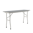 Correll 18x60 Commercial Laminate Folding Table in Gray Granite