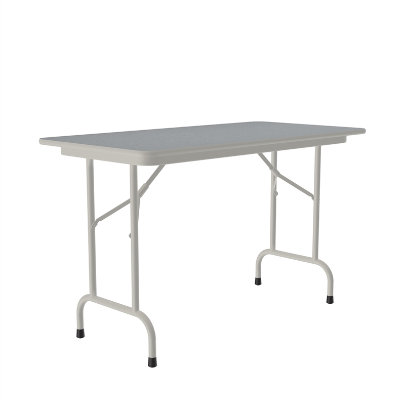 Correll 24x48 Commercial Laminate Folding Table in Gray Granite