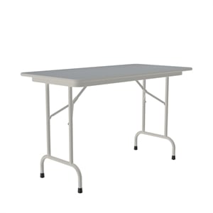 Correll 24x48 Commercial Laminate Folding Table in Gray Granite