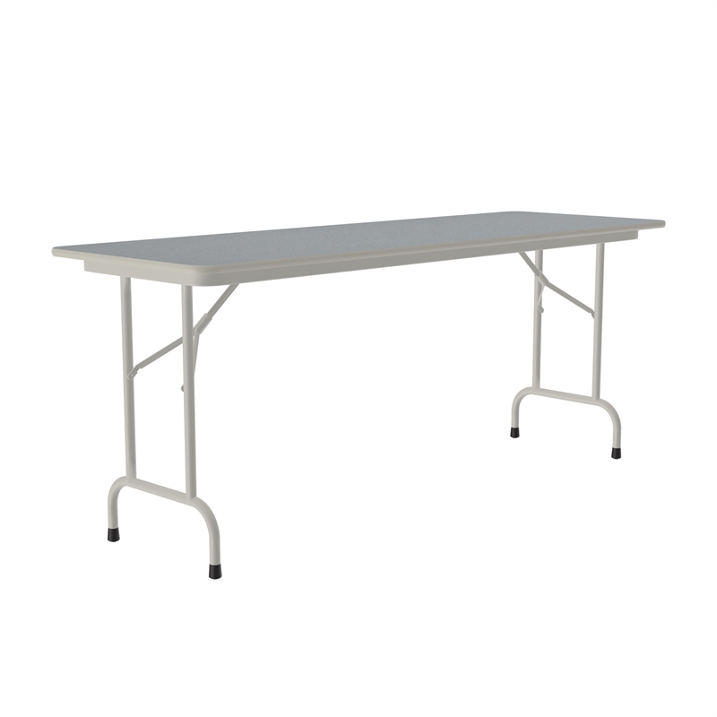 Correll 24x60 Commercial Laminate Folding Table in Gray Granite
