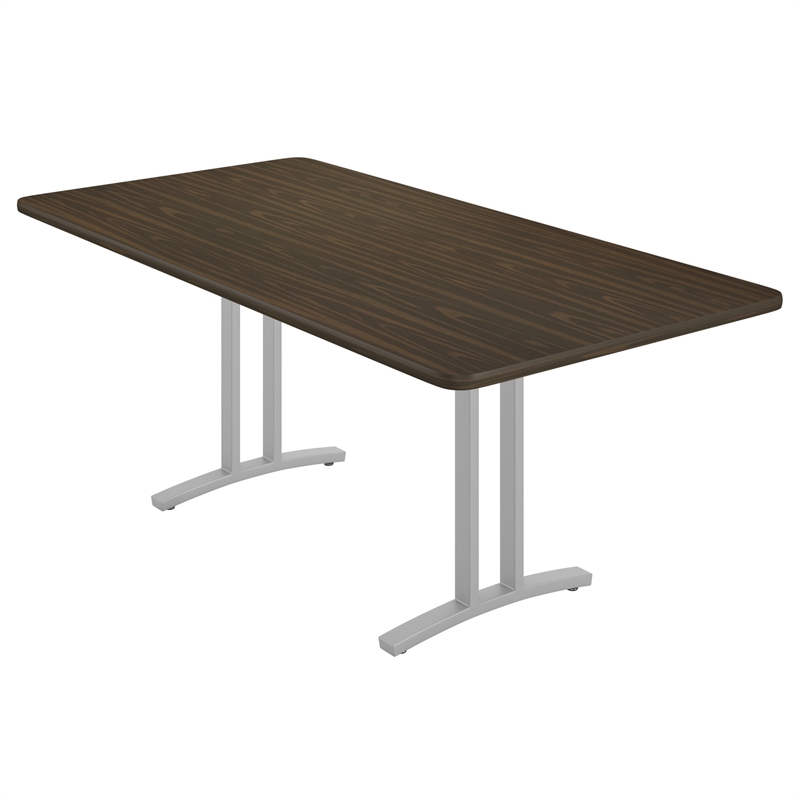 Correll 36x72 Rectangle Modern Conference Table in Walnut