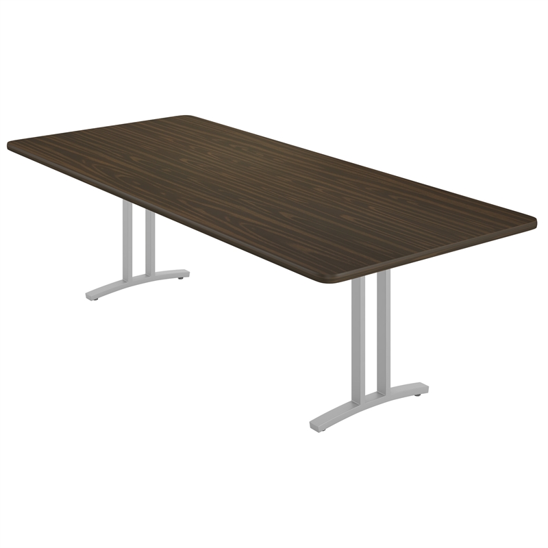 Correll 42x96 Rectangle Modern Conference Table in Walnut