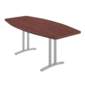 Correll 36x72 Boat Shaped Modern Conference Table in Mahogany